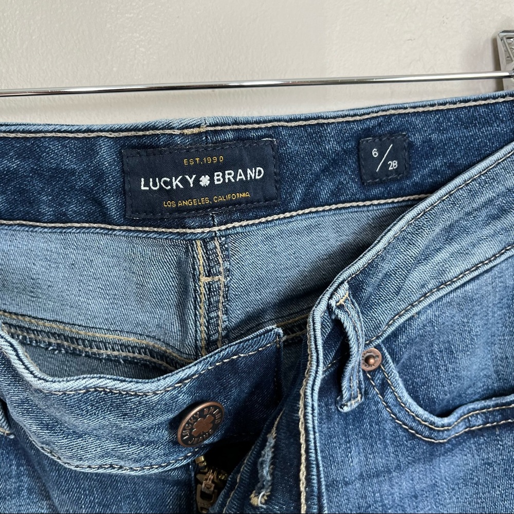 Lucky Brand Lolita Crop Light Denim Wash Skinny Jeans Size 6/28 - Picture 3 of 9